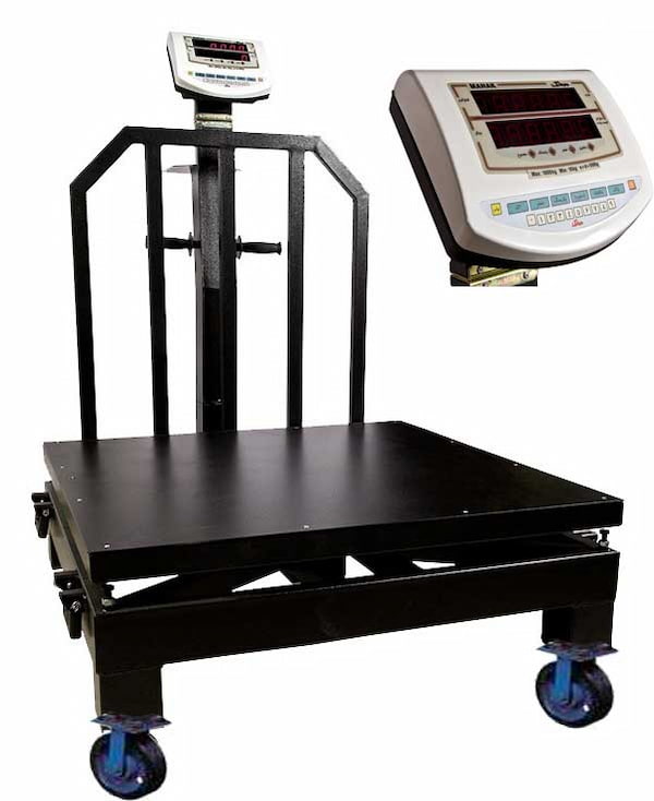 باسکول دام سبک سیار قابل حمل با چرخ های محکم
